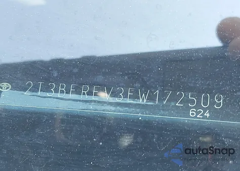 2014 Toyota Rav4 Le из США, поврежденный, VIN 2T3BFREV3EW172509